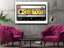 Obraz na stenu Retro kazeta, hudba music